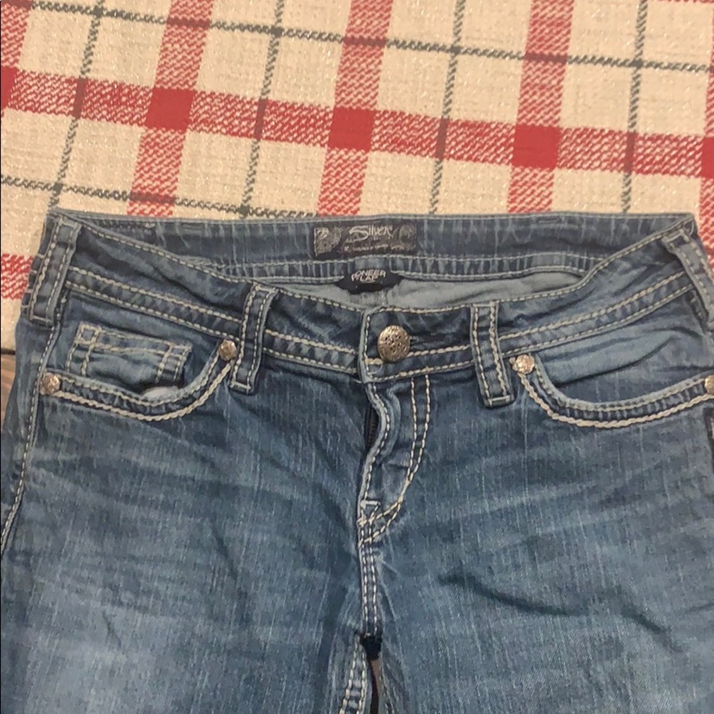 Silver star jeans